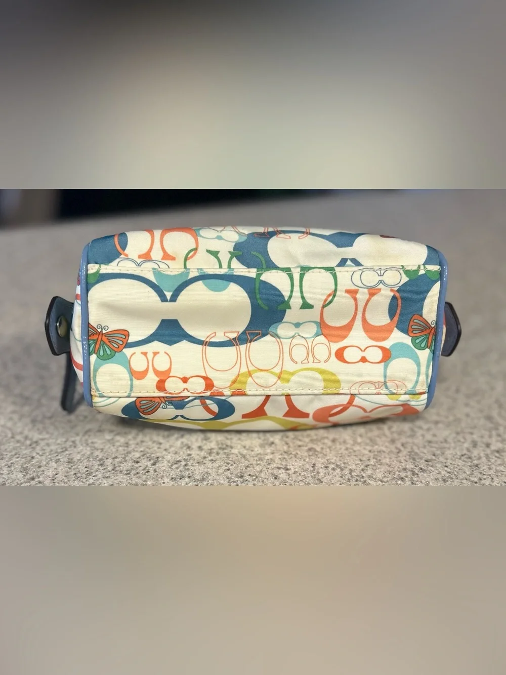 COACH Optic Signature Butterfly Cosmetic Bag